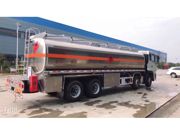 30,000L 4 axles aluminum alloy rigid crude oil tank truck