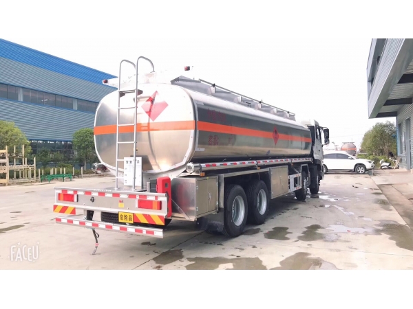 30,000L 4 axles aluminum alloy rigid crude oil tank truck