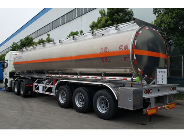 50t aluminum alloy BPW axles rigid oil tank trailer