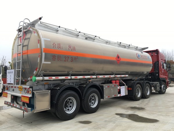 2 Axles 38000L Aluminium Alloy Fuel Tank Trailer