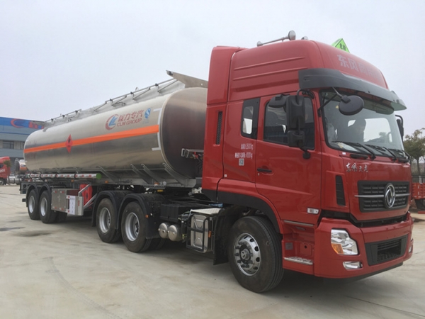 2 Axles 38000L Aluminium Alloy Fuel Tank Trailer