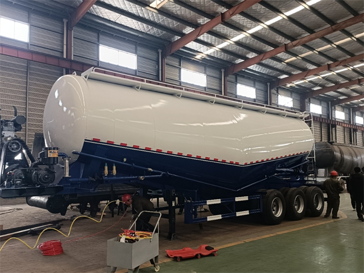 3 Axles 45m3 Bulk Cement Transport Truck Trailer
