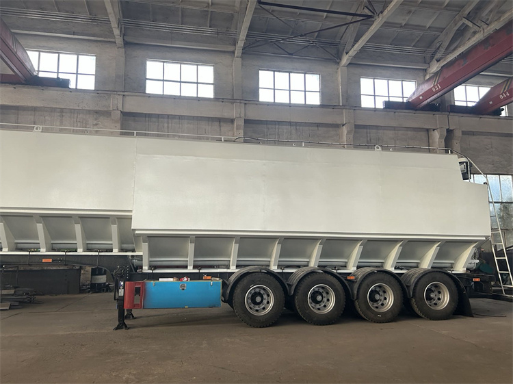 4 Axles 60cbm Aluminum Alloy Bulk Feed Transport Truck Trailer