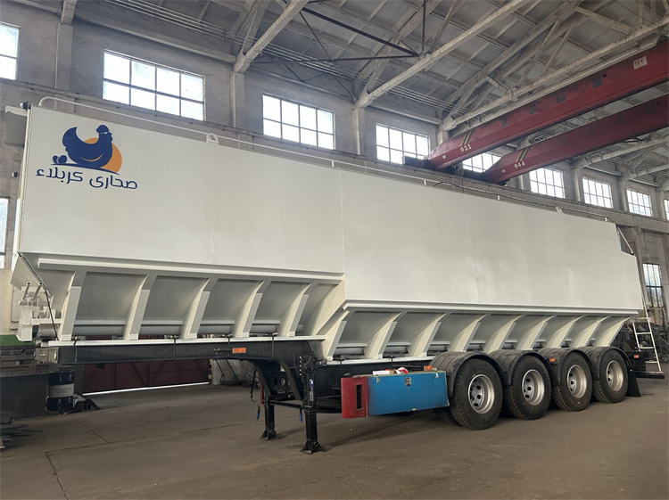 4 Axles 60cbm Aluminum Alloy Bulk Feed Transport Truck Trailer