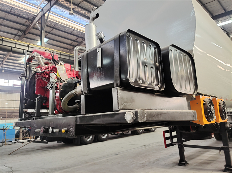 Tri-axle 50cbm Bulk Feed Transport Semi Trailer
