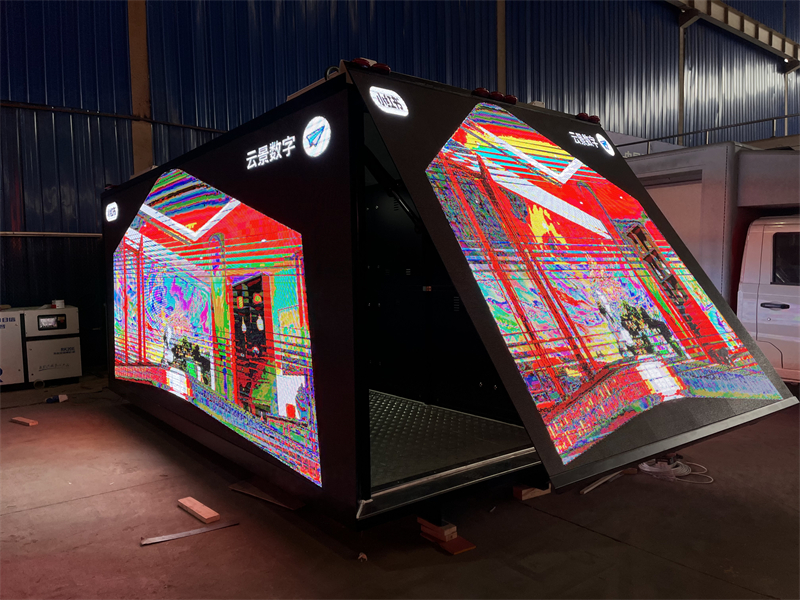 P4/P5 16FT Mobile LED Advertising Truck Body Borderless 3D LED Billboard Box
