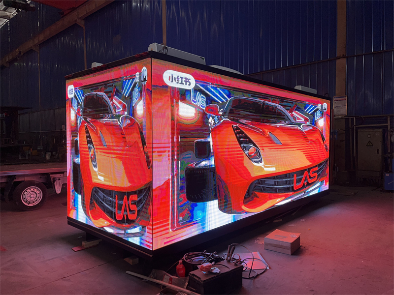 P4/P5 16FT Mobile LED Advertising Truck Body Borderless 3D LED Billboard Box
