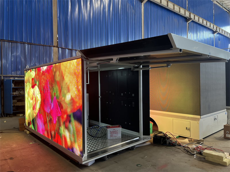 HD 3-Sides P4 LED Advertising Truck Body 12FT LED Billboard Box Without Truck