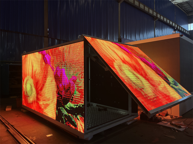 HD 3-Sides P4 LED Advertising Truck Body 12FT LED Billboard Box Without Truck