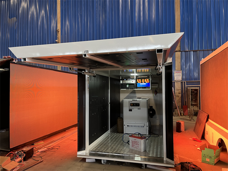 HD 3-Sides P4 LED Advertising Truck Body 12FT LED Billboard Box Without Truck