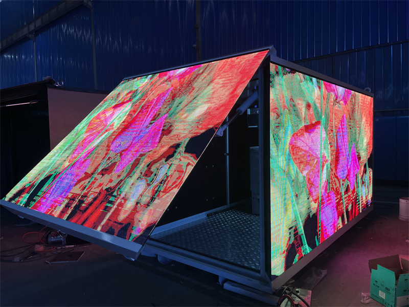 HD 3-Sides P4 LED Advertising Truck Body 12FT LED Billboard Box Without Truck