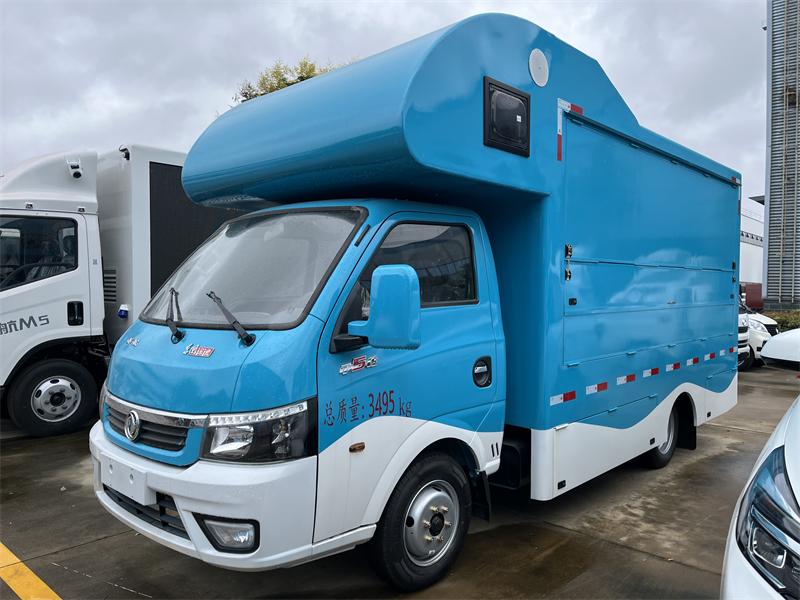 Dongfeng 4x2 Small Food Truck Large Space Mobile BBQ Fast Food Vending Cart