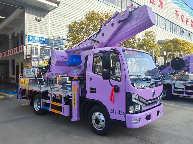 Dongfeng 6-Wheels 30m Aerial Work Platform Telescopic Boom Aerial Work Vehicle